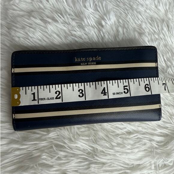 Kate Spade New York Striped Black White Wallet - Picture 8 of 9